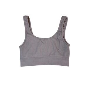 The Group by Babaton Mauve Ribbed Seamless Scoop Neck Crop Top Size M